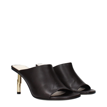 Black Leather High Heel Pumps