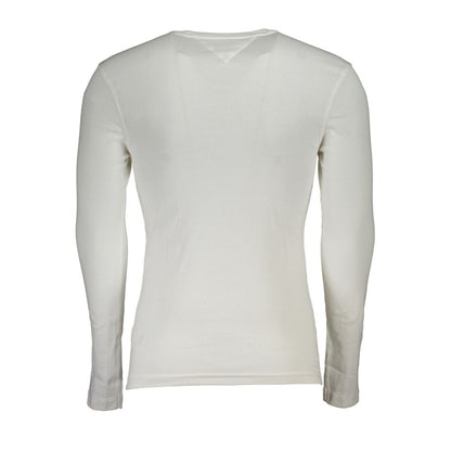 White Cotton Men T-Shirt