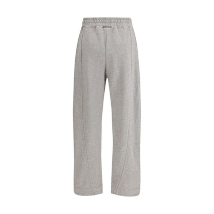 Gray Cotton Casual Pants