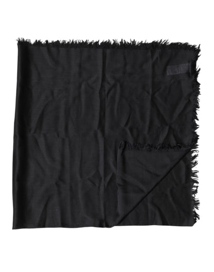 Black Lace Stole Neck Wrap Shawl Scarf
