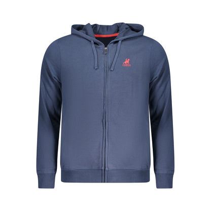 Blue Cotton Men's Hoodie