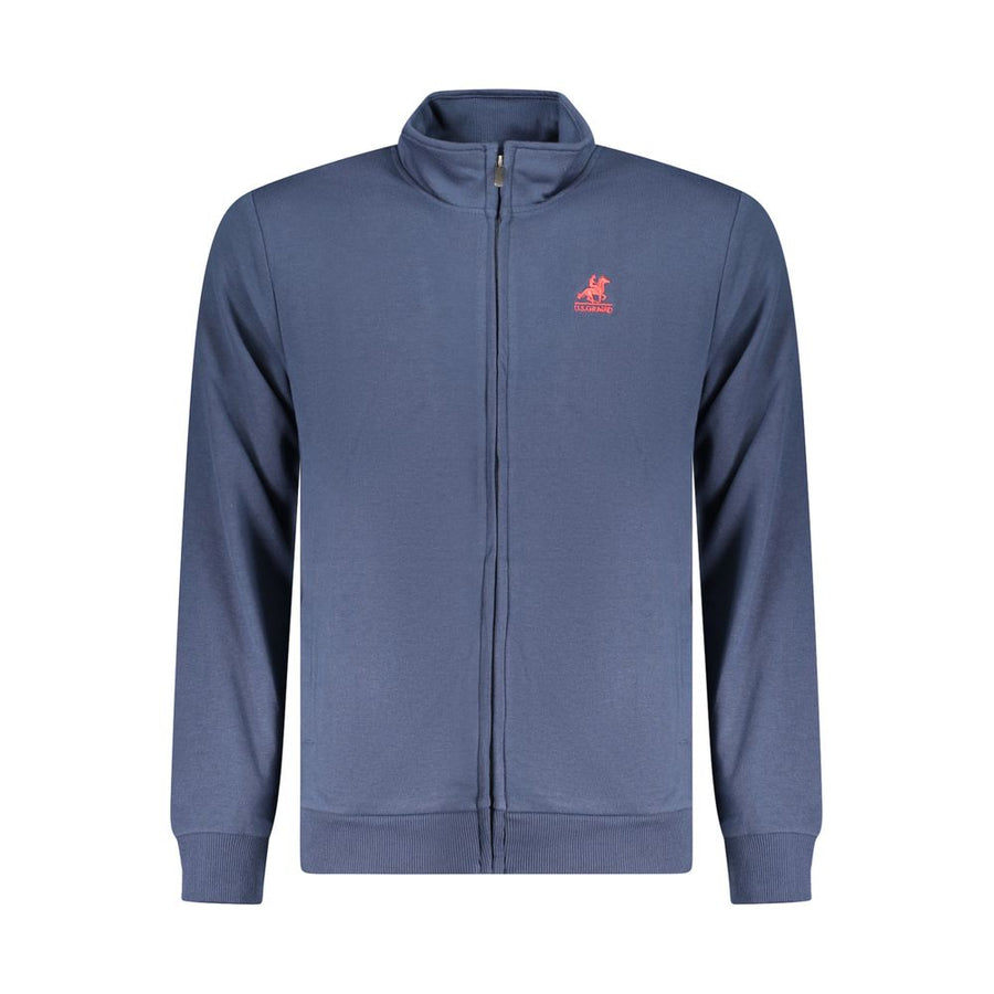 Blue Cotton Men Sweatshirt