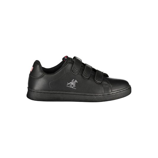 Black Polyurethane Men Sneaker