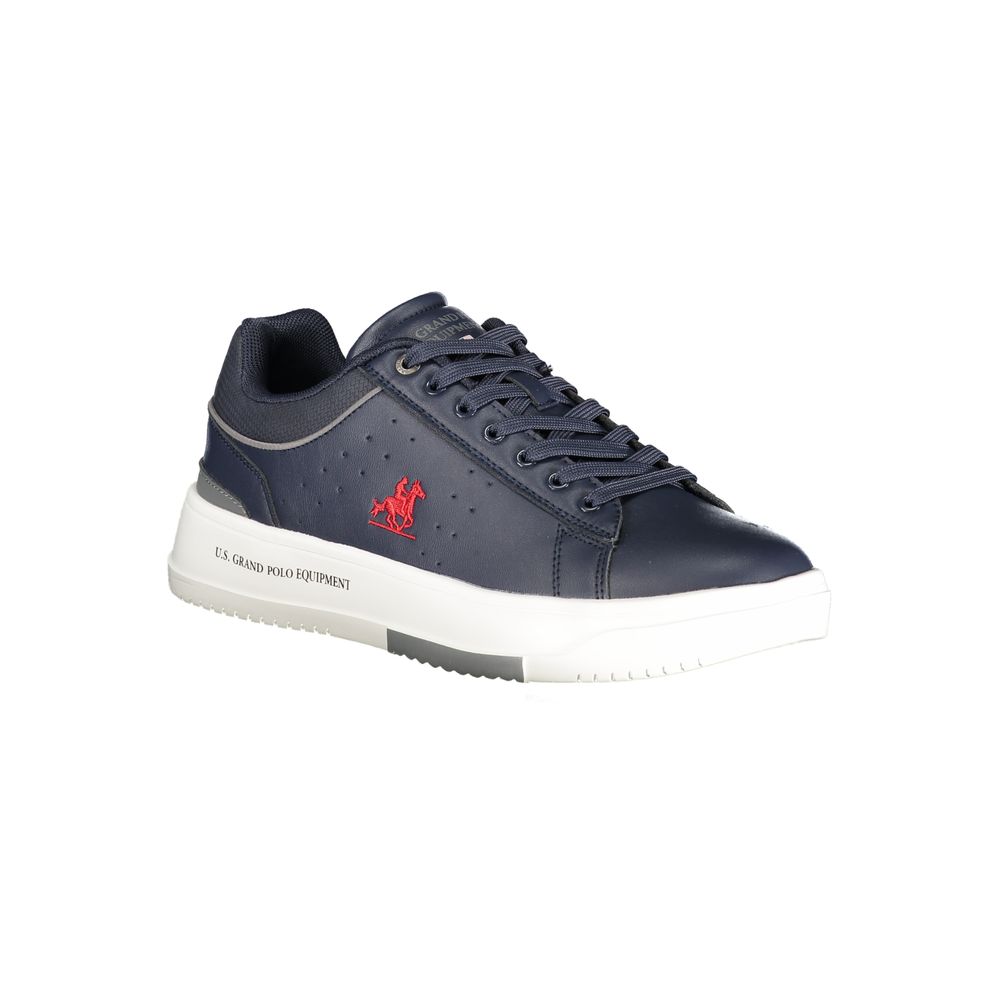 Blue Polyurethane Men's Sneaker