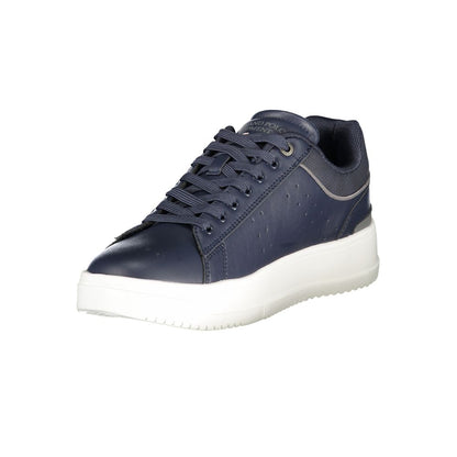 Blue Polyurethane Men's Sneaker
