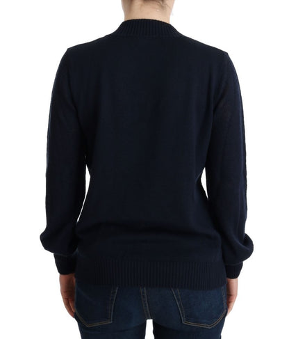 Blue V-Neck Lightweight Jumper Sweater