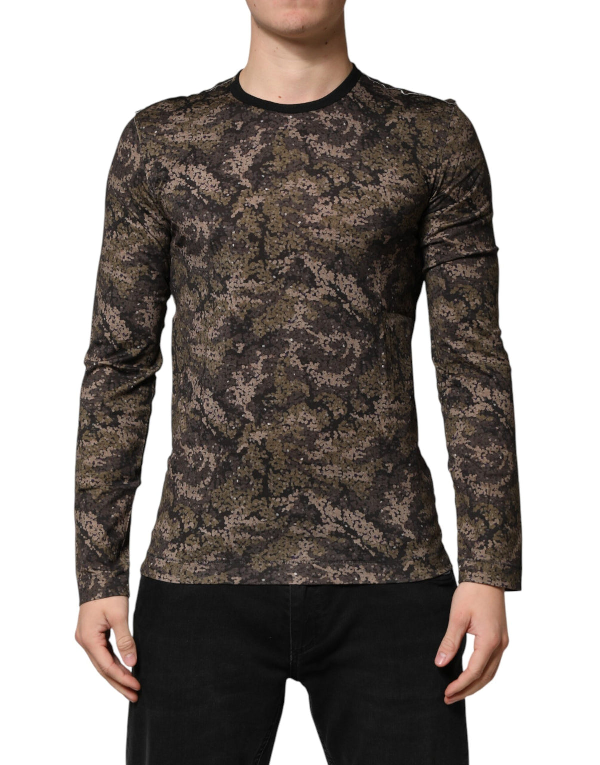 Multicolor Camouflage Long Sleeves T-shirt