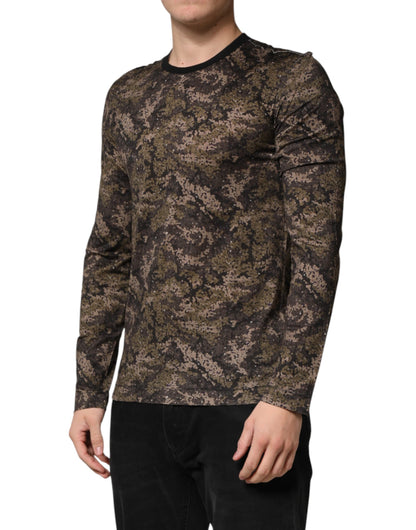 Multicolor Camouflage Long Sleeves T-shirt