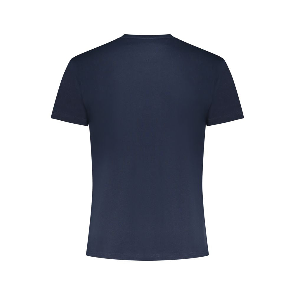 Blue Cotton Men T-Shirt