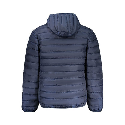 Blu Polyester Men's Jacket