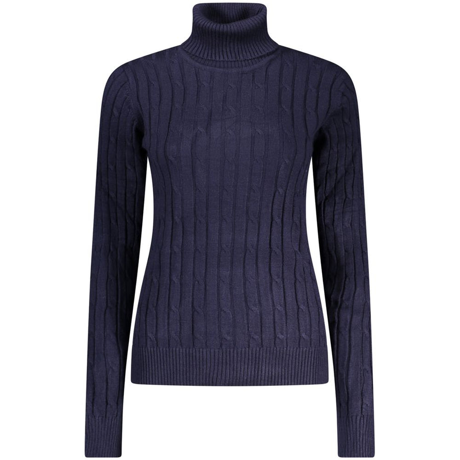 Blu Viscosa Donna Maglia