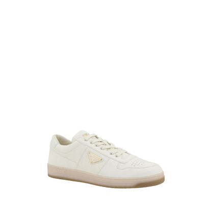 White Calf Leather Bos Taurus Low Top Sneakers