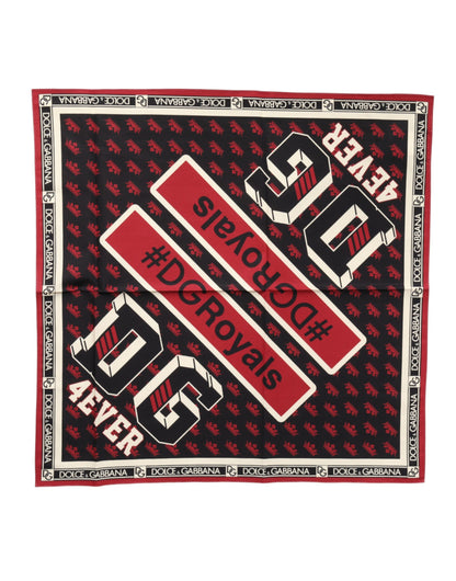 Multicolor #DGRoyals Square Foulard 50cm x 49.5cm Scarf