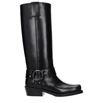 Black Leather Boots