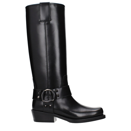 Black Leather Boots