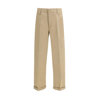 Bicolor Cotton Chino Pants