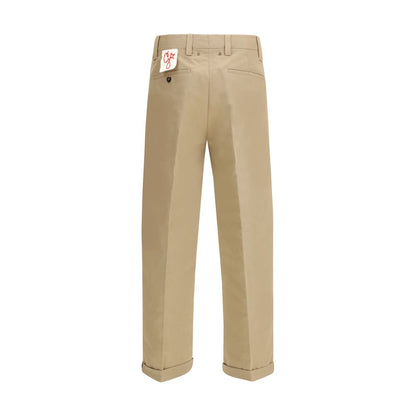 Bicolor Cotton Chino Pants