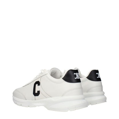 White Leather Athletic Sneakers