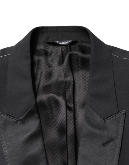 Black MARTINI Single Breasted Jacket Blazer