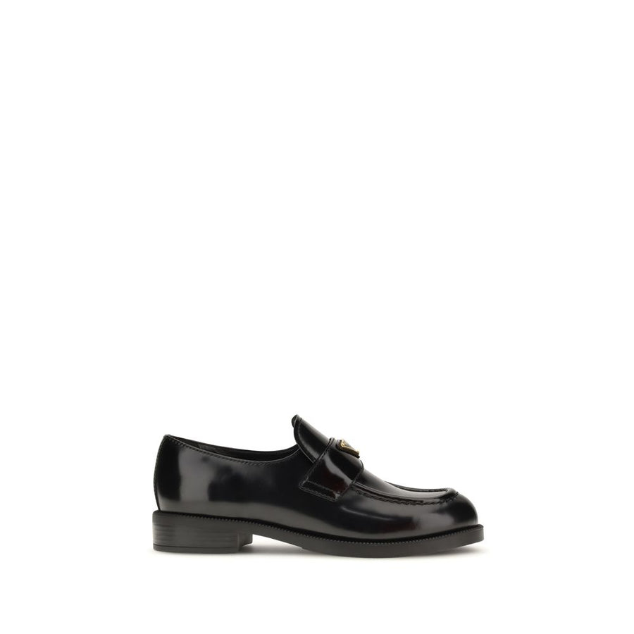 Black Calf Leather Bos Taurus Slip-On Loafers