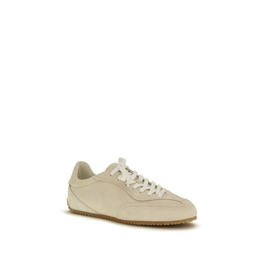 Beige Rubber Low Top Sneakers