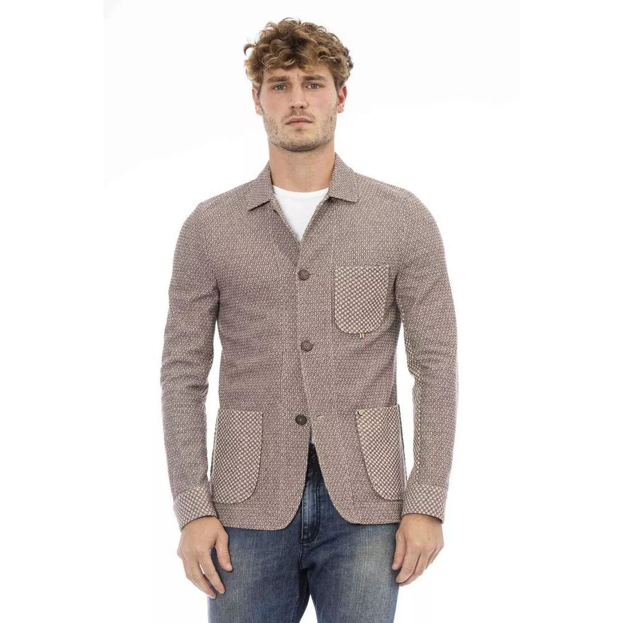 Beige Cotton Blazer