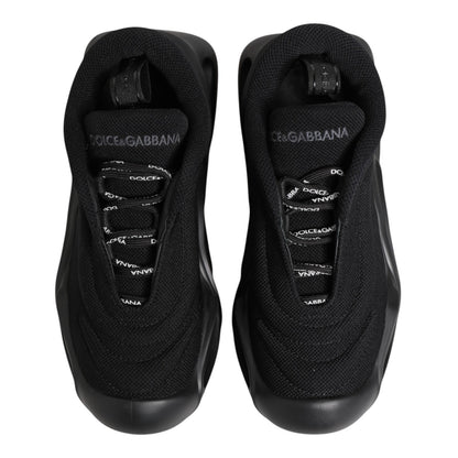 Black Slip On Low Top Wave Sneakers Shoes
