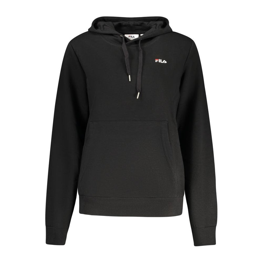 Black Cotton Women's Hoodie