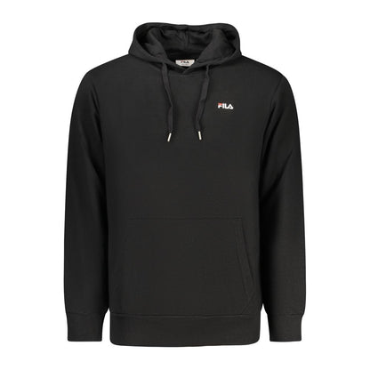 Black Cotton Men's Hoodie