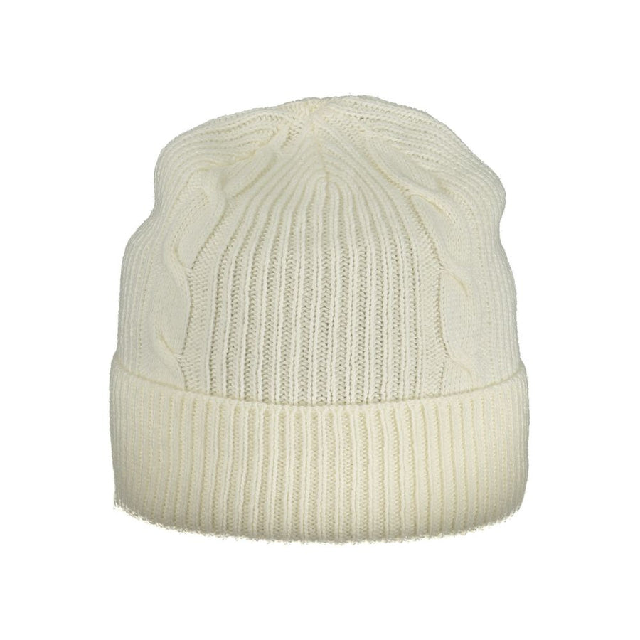 White Polyamide Women Cap