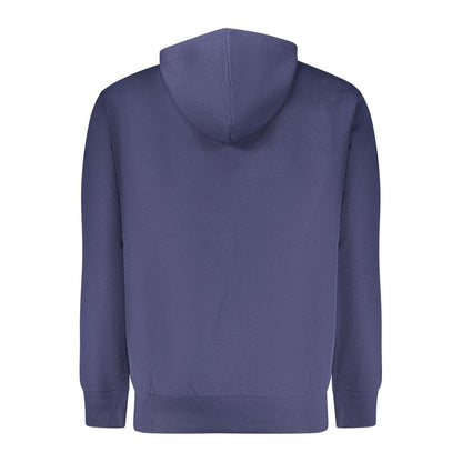 Blue Cotton Men's Hoodie