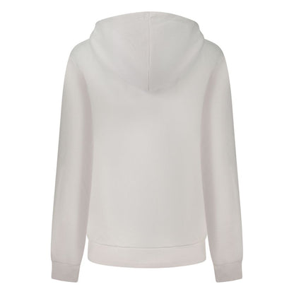 White Cotton Women Sweatshirt