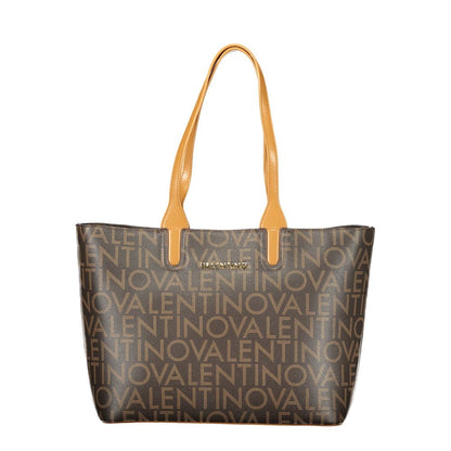 Brown Polyurethane Women's Bag