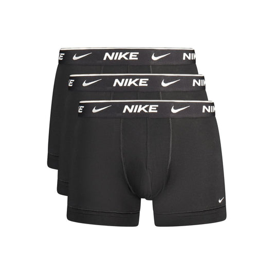 Black Cotton Men's Boxer Short