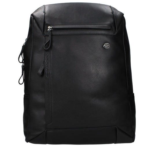 Black Leather Backpack