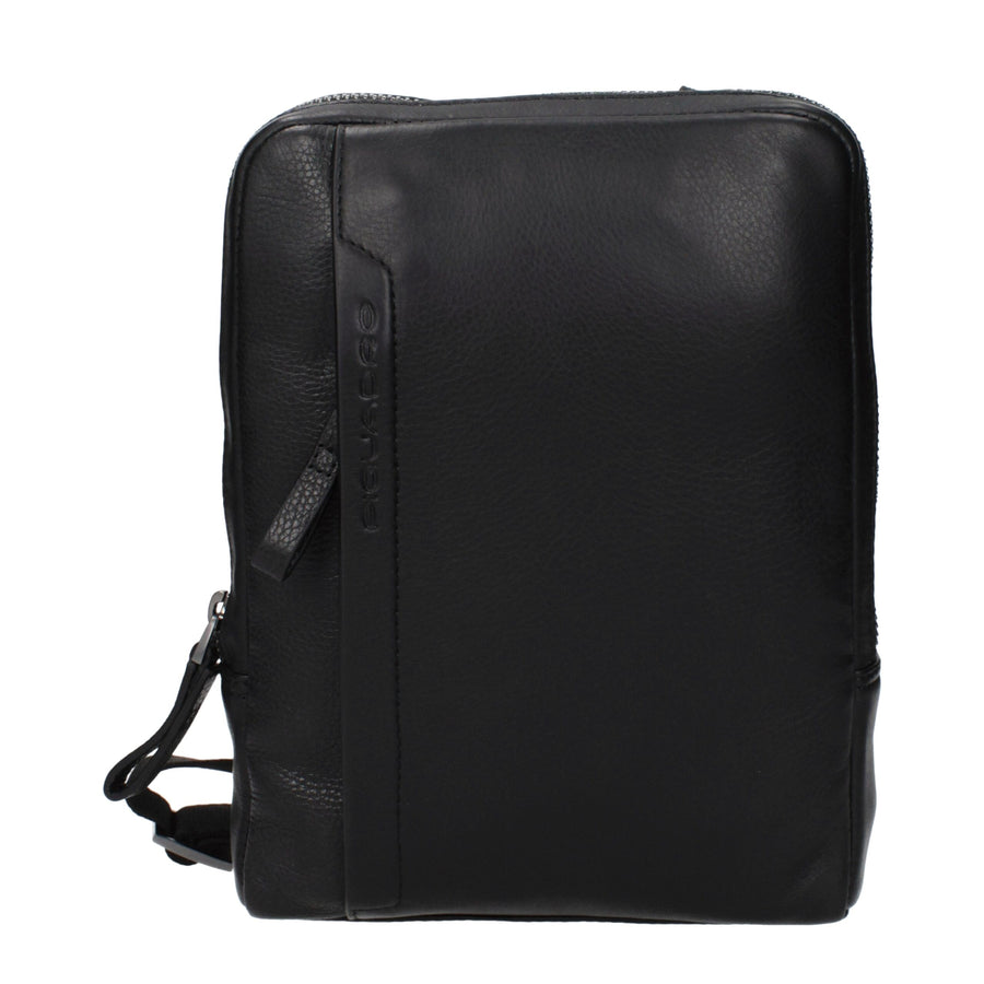Black Leather Crossbody Bag