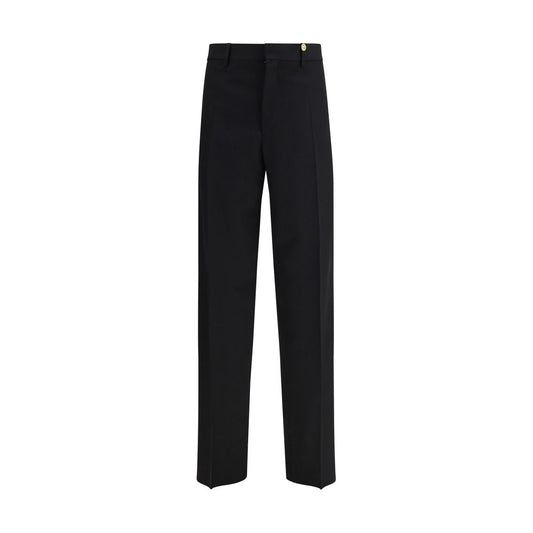 Black Fleece Wool Dress Pants
