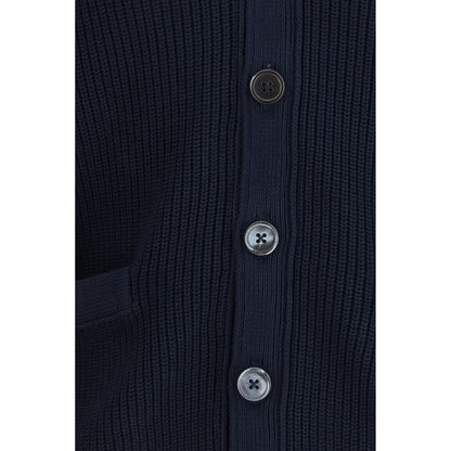 Blue Cotton Cardigan